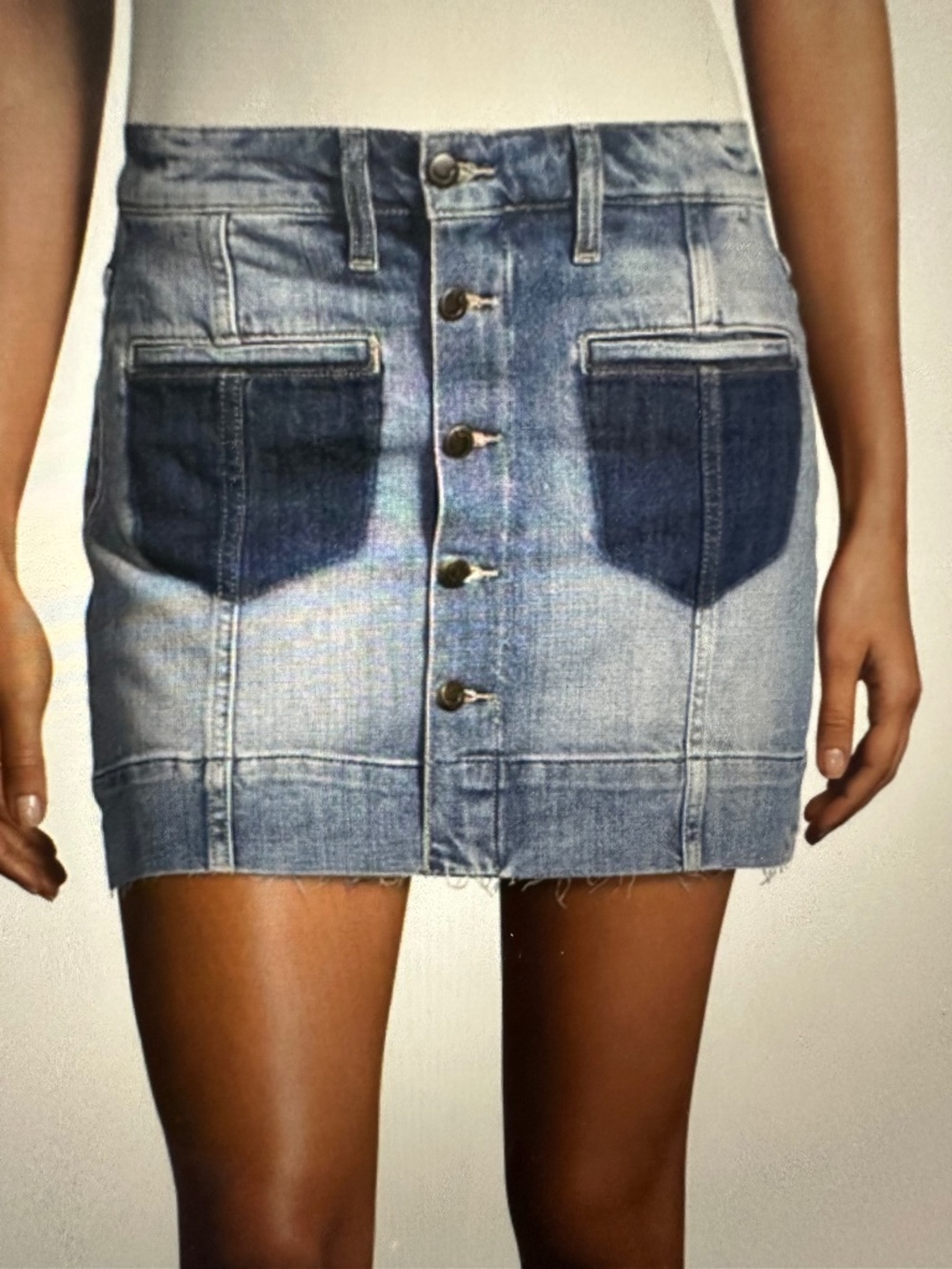 Joe’s Denim Cut Ring  mini Skirt